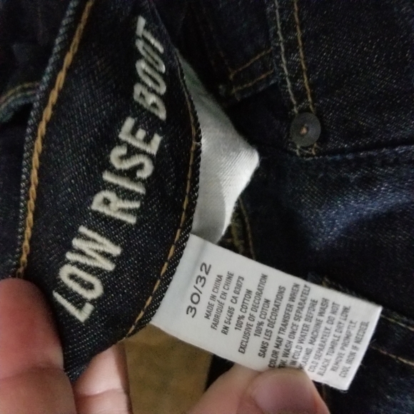 AMERICAN EAGLE | Low Rise Bootcut dark wash jeans - Picture 7 of 8